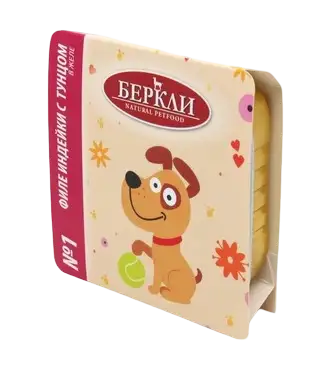 Купить berkley №1 влажный корм для собак, филе индейки с тунцом в желе (ламистер)