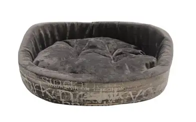 HOMEPET Plush №1 диванчик лежанка графит для собак и кошек